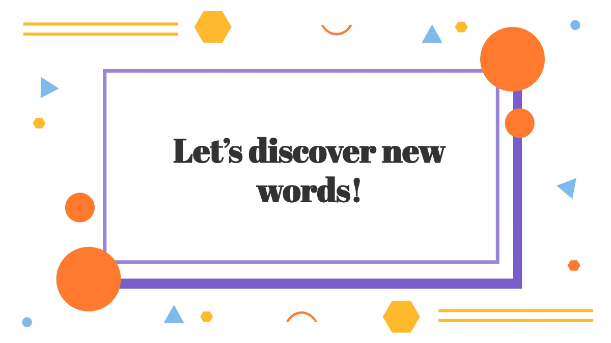 Free Vocabulary and Word Recognition Template to Edit Online