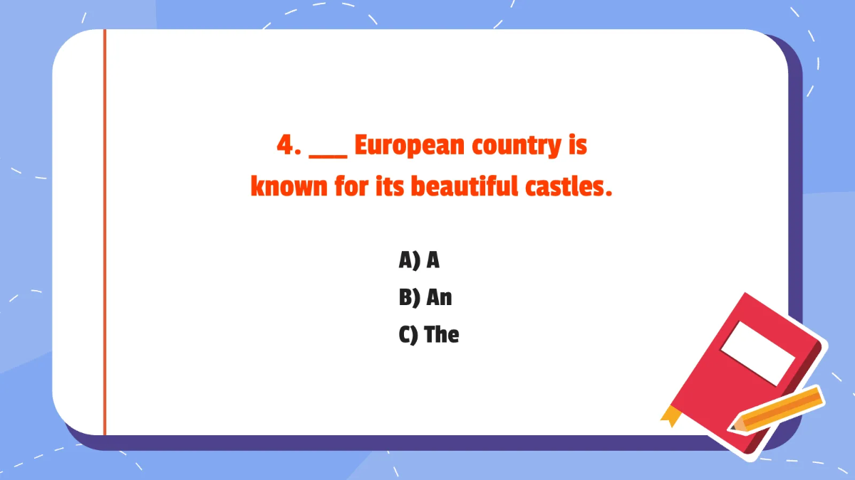 Free Articles A, An, and The Template to Edit Online