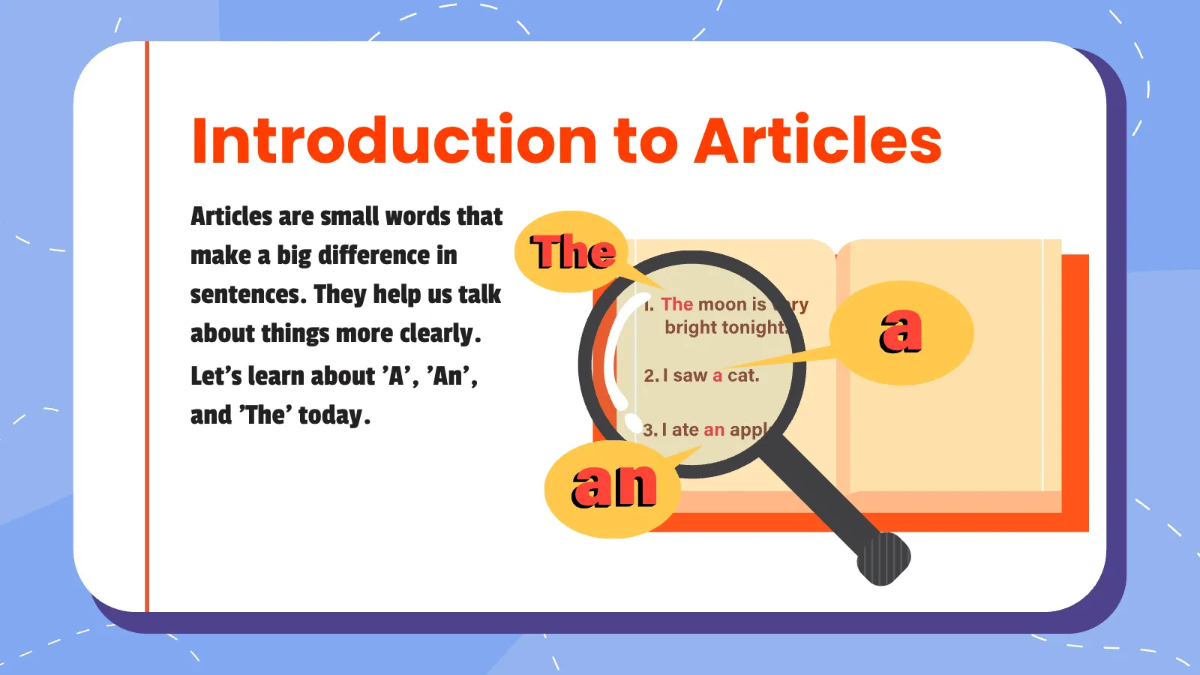 Free Articles A, An, and The Template to Edit Online
