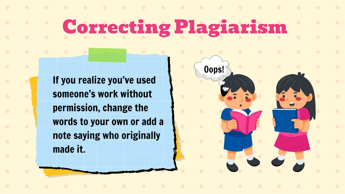 Free Identifying and Correcting Plagiarism Template to Edit Online
