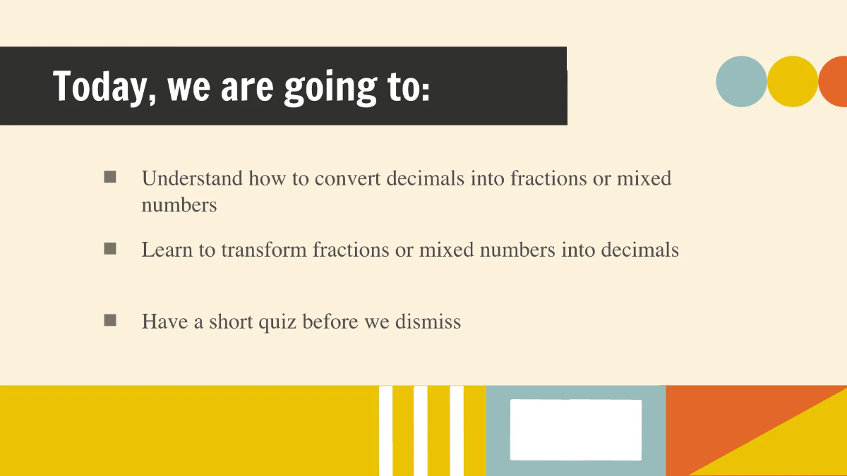 Free Convert Between Decimals and Fractions or Mixed Numbers Template to Edit Online