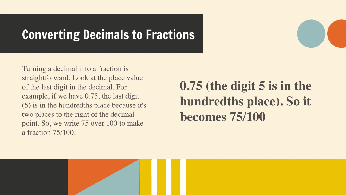 Free Convert Between Decimals and Fractions or Mixed Numbers Template to Edit Online