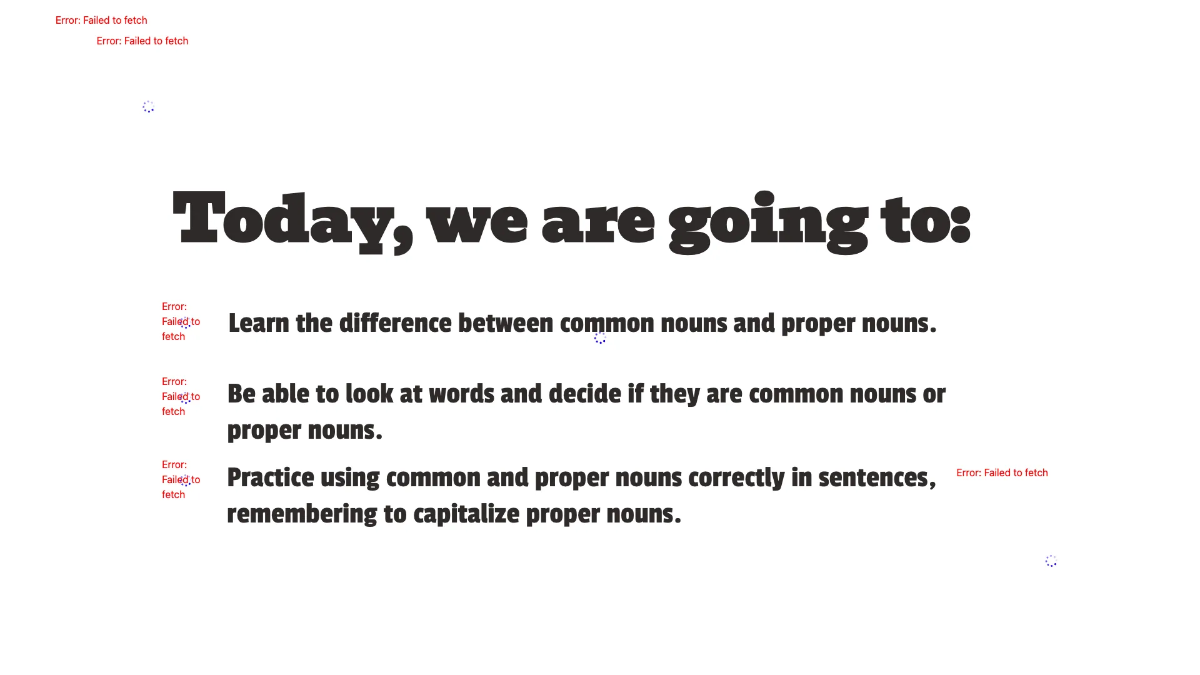 Free Common and Proper Nouns Template to Edit Online