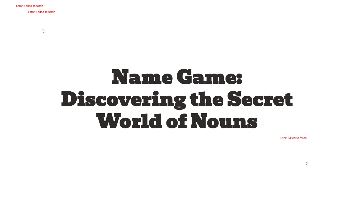 Free Common and Proper Nouns Template to Edit Online