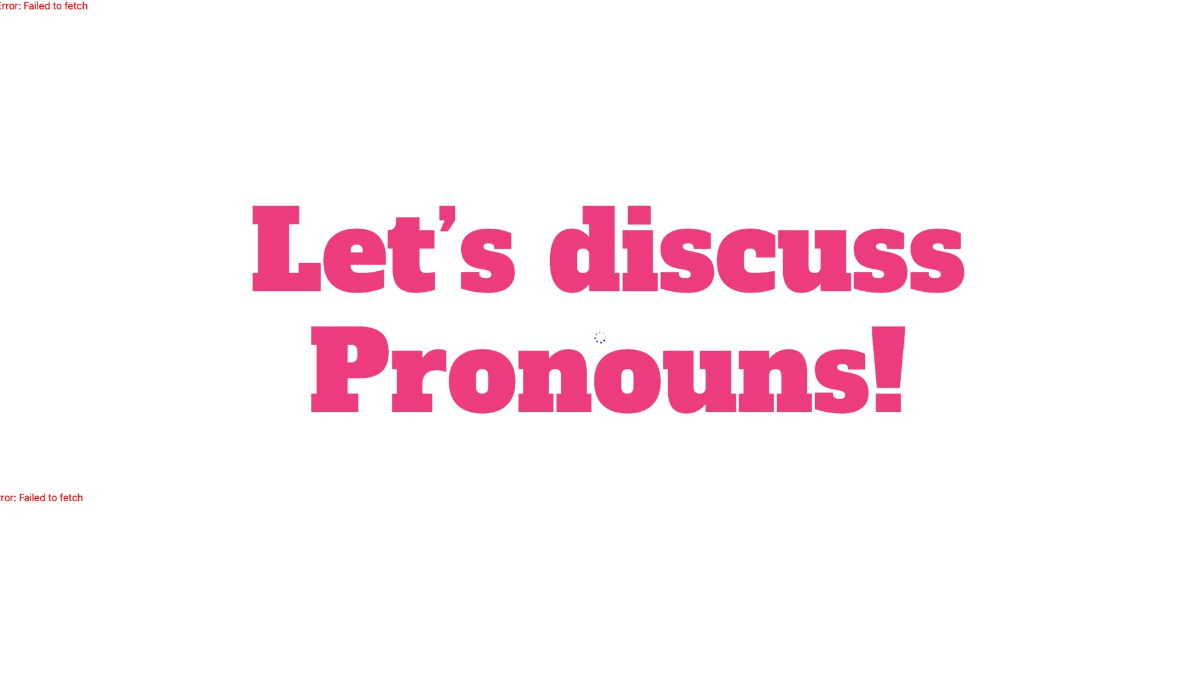 Free Pronouns Template to Edit Online