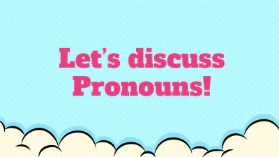 Free Pronouns to Edit Online