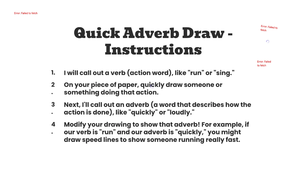 Free Adverbs Template to Edit Online