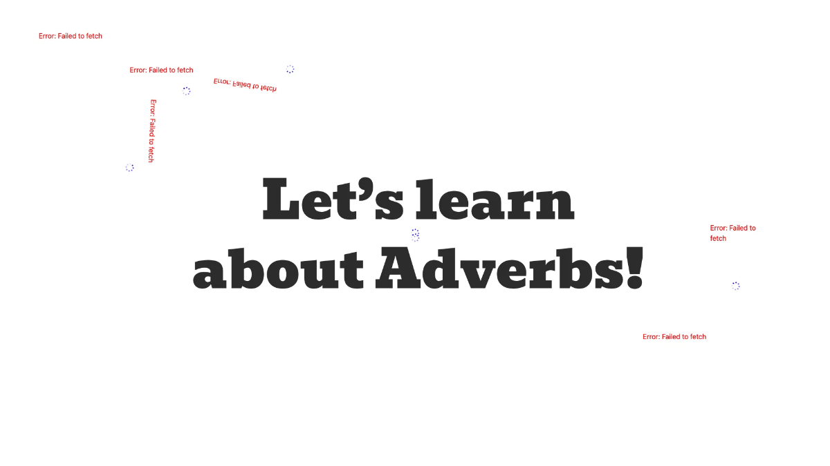 Free Adverbs Template to Edit Online