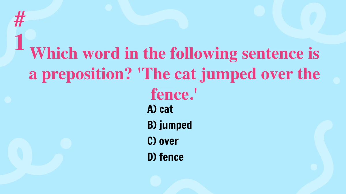 Free Prepositions Template to Edit Online