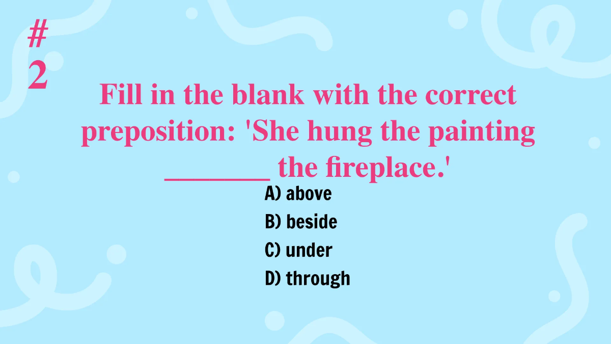 Free Prepositions Template to Edit Online