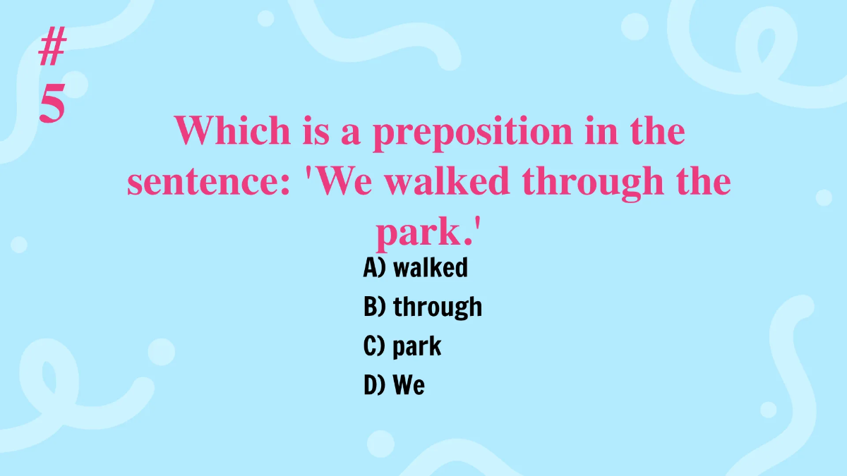 Free Prepositions Template to Edit Online