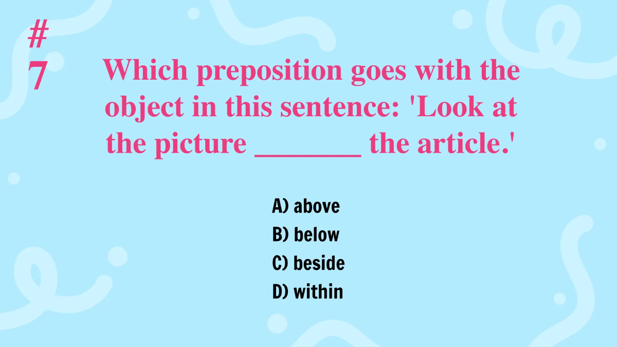 Free Prepositions Template to Edit Online
