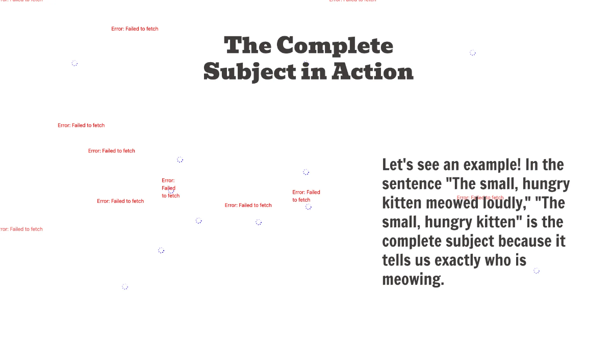 Free Complete Subject and Predicate Template to Edit Online