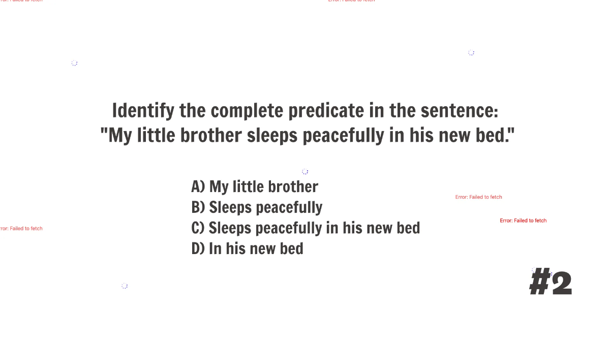 Free Complete Subject and Predicate Template to Edit Online