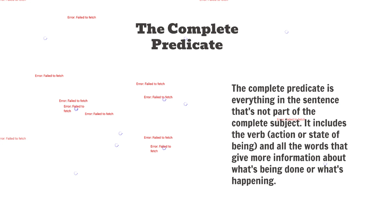 Free Complete Subject and Predicate Template to Edit Online