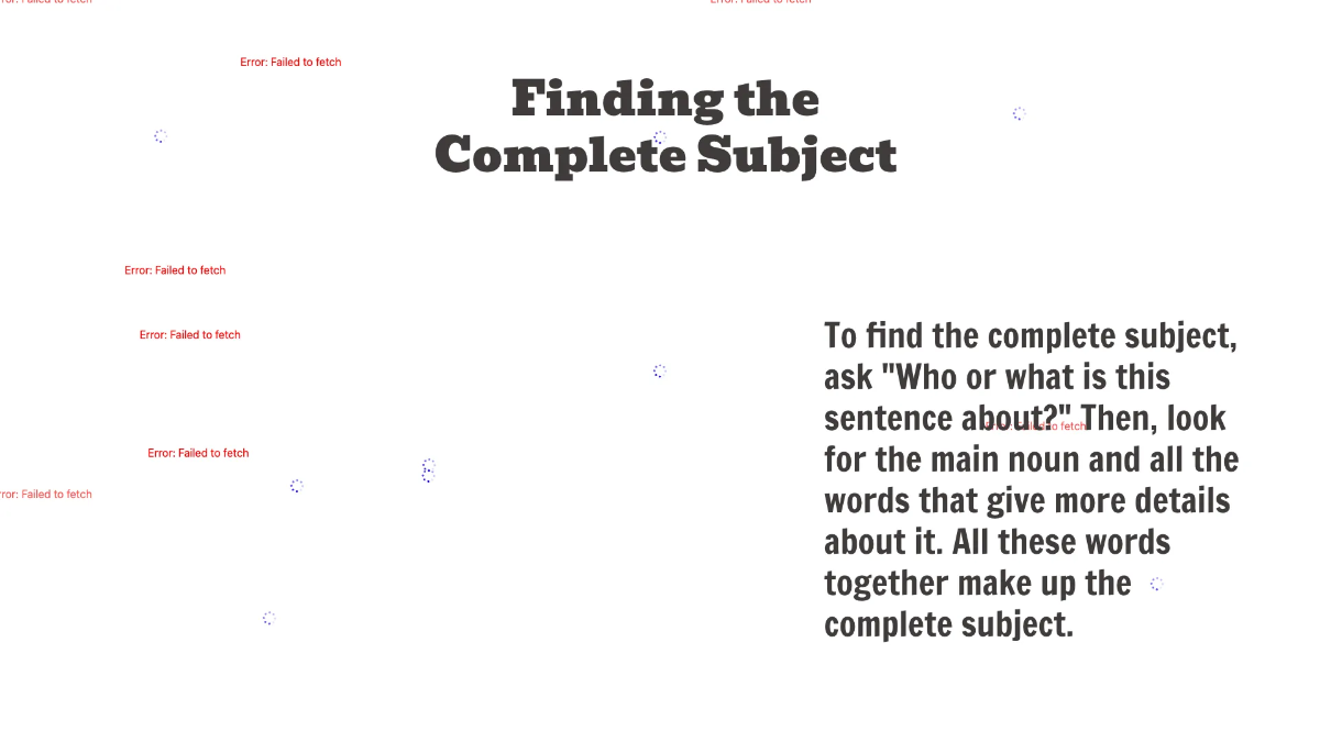Free Complete Subject and Predicate Template to Edit Online