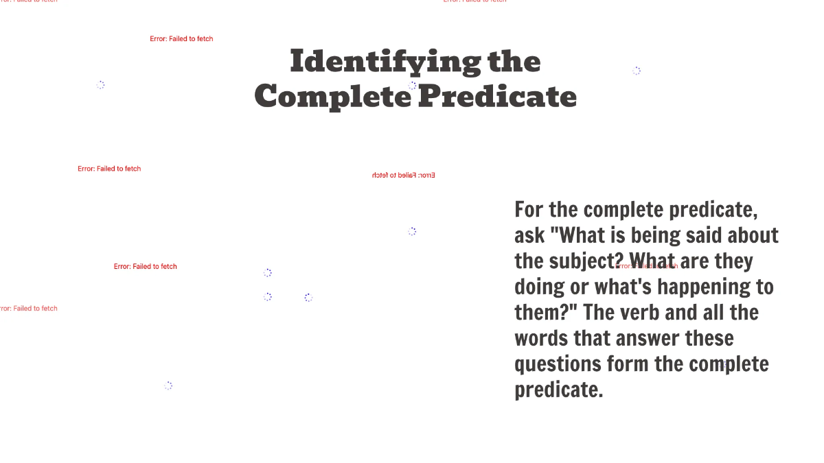 Free Complete Subject and Predicate Template to Edit Online