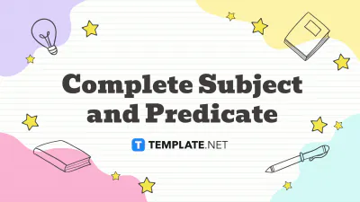 Free Complete Subject and Predicate to Edit Online