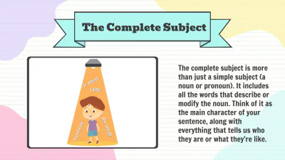 Free Complete Subject and Predicate to Edit Online