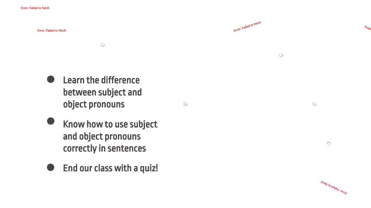 Free Subject and Object Pronouns Template to Edit Online