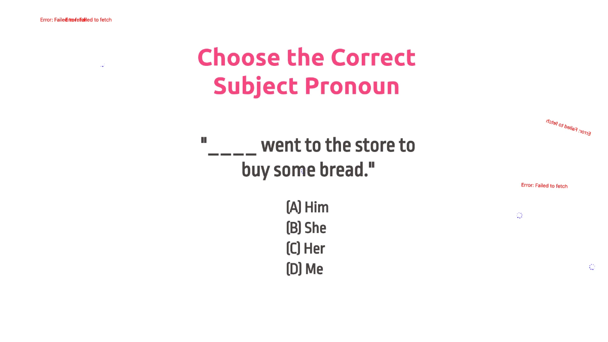 Free Subject and Object Pronouns Template to Edit Online