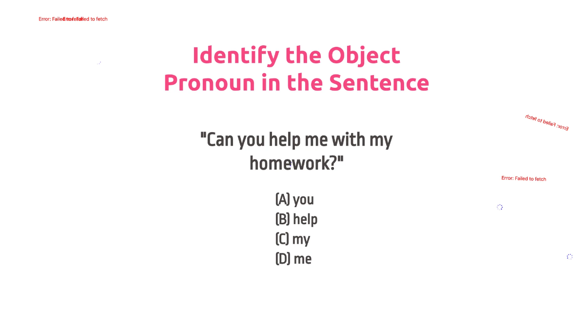 Free Subject and Object Pronouns Template to Edit Online