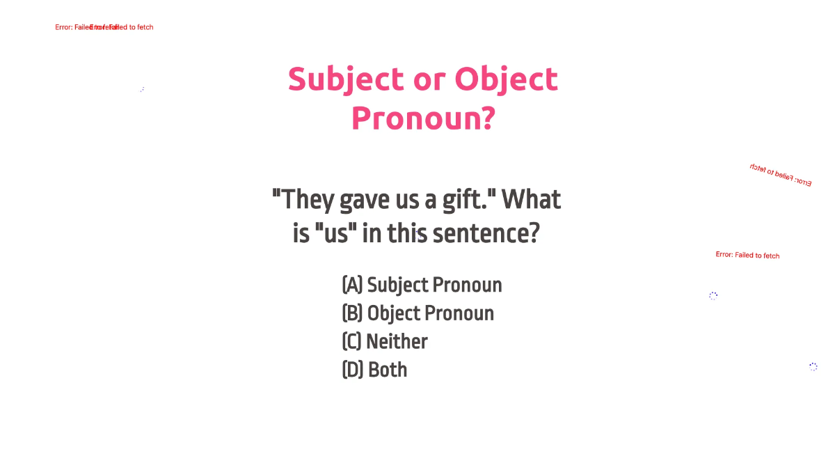 Free Subject and Object Pronouns Template to Edit Online