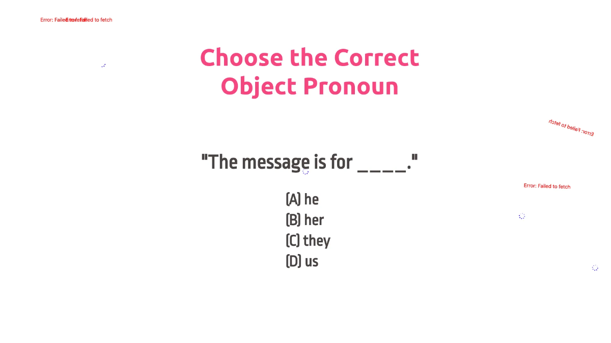 Free Subject and Object Pronouns Template to Edit Online