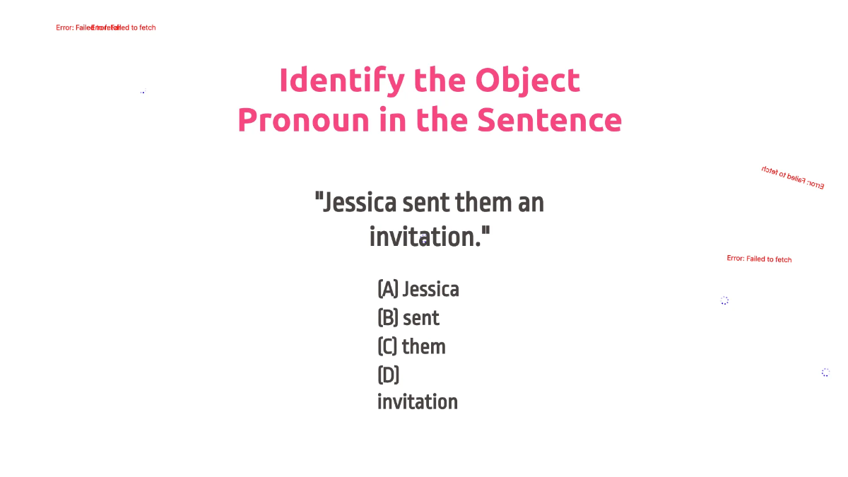 Free Subject and Object Pronouns Template to Edit Online
