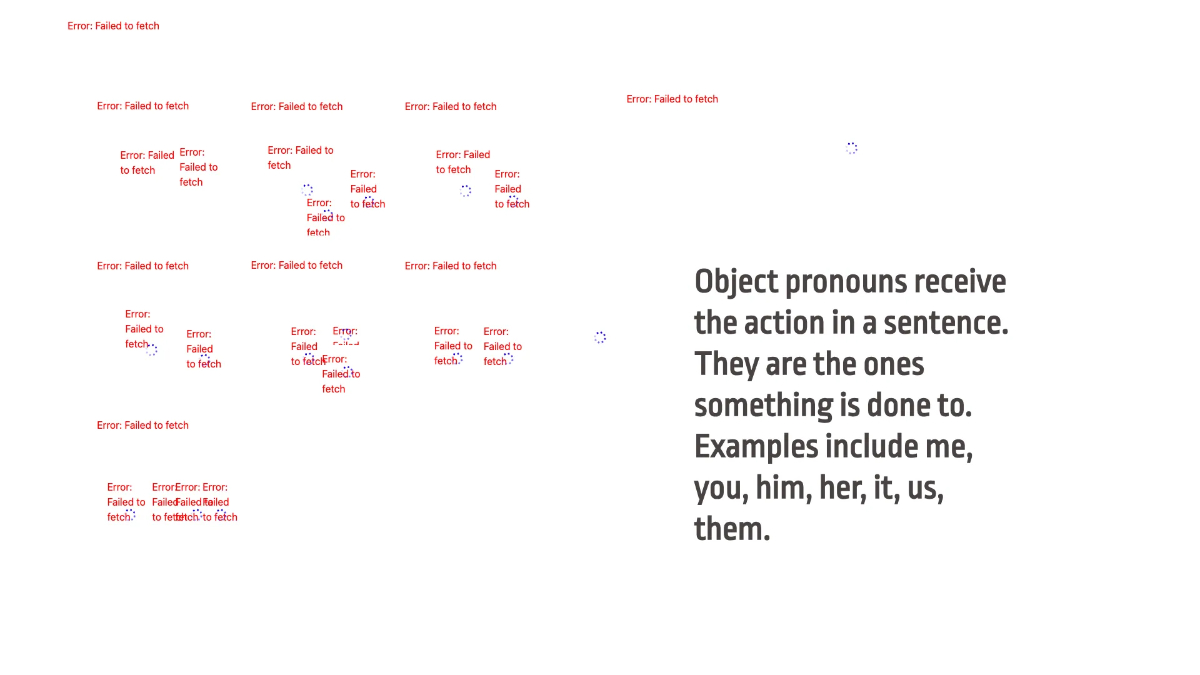 Free Subject and Object Pronouns Template to Edit Online