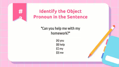 Free Subject and Object Pronouns to Edit Online