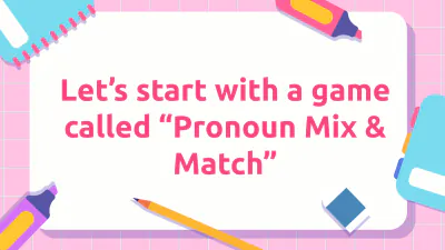 Free Subject and Object Pronouns to Edit Online