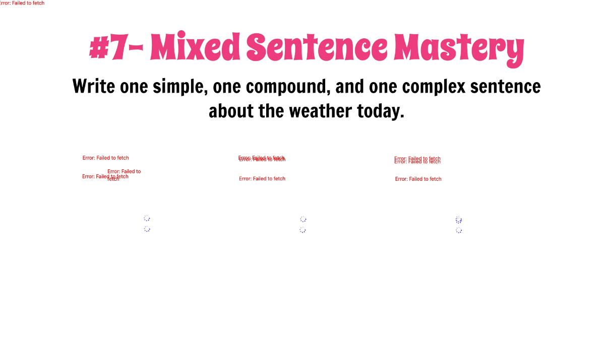 Free Simple, Compound, and Complex Sentences Template to Edit Online