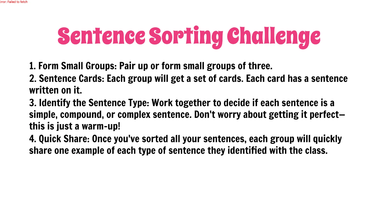 Free Simple, Compound, and Complex Sentences Template to Edit Online