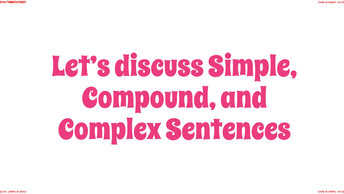 Free Simple, Compound, and Complex Sentences Template to Edit Online