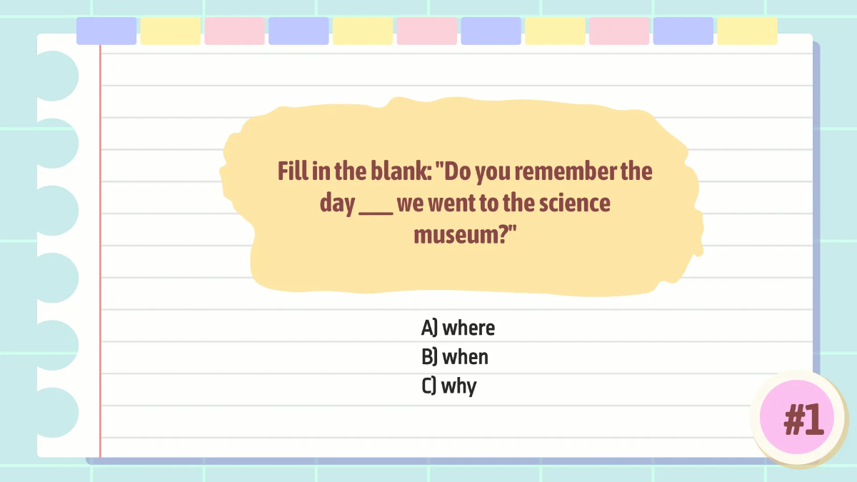 Free Relative Adverbs Template to Edit Online