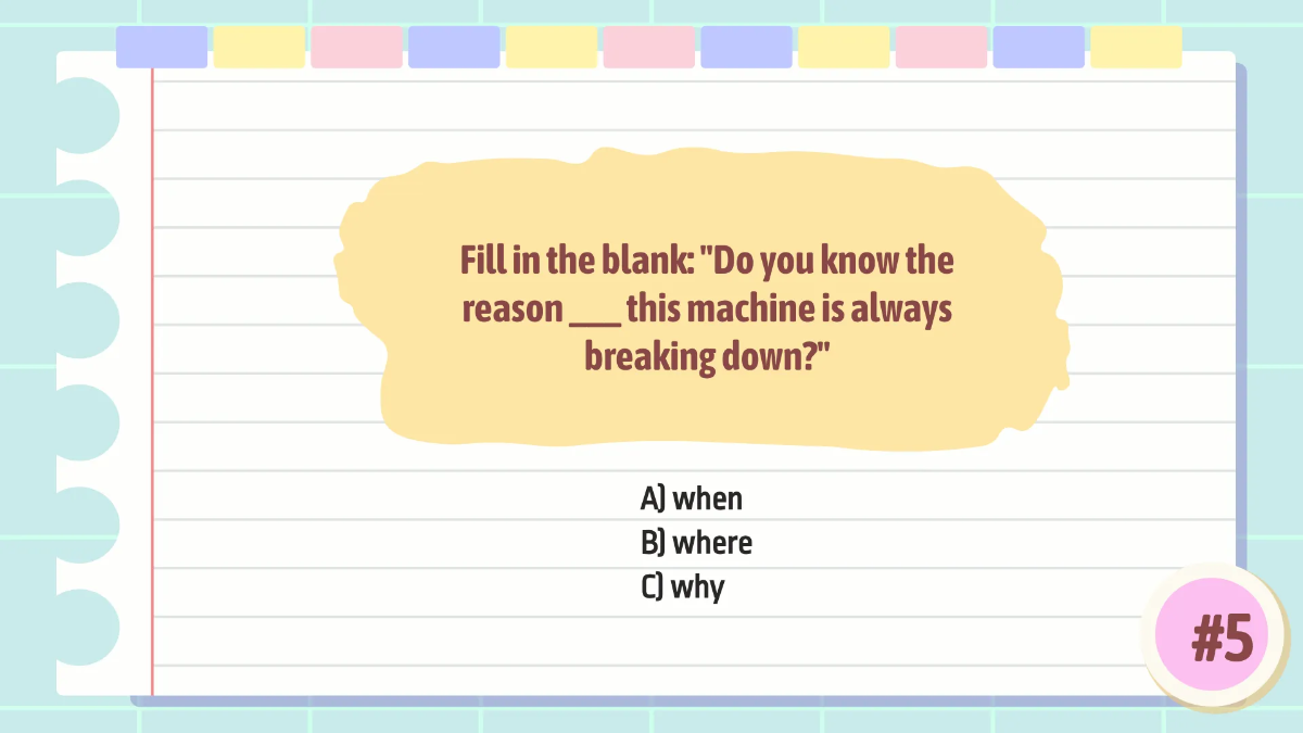 Free Relative Adverbs Template to Edit Online