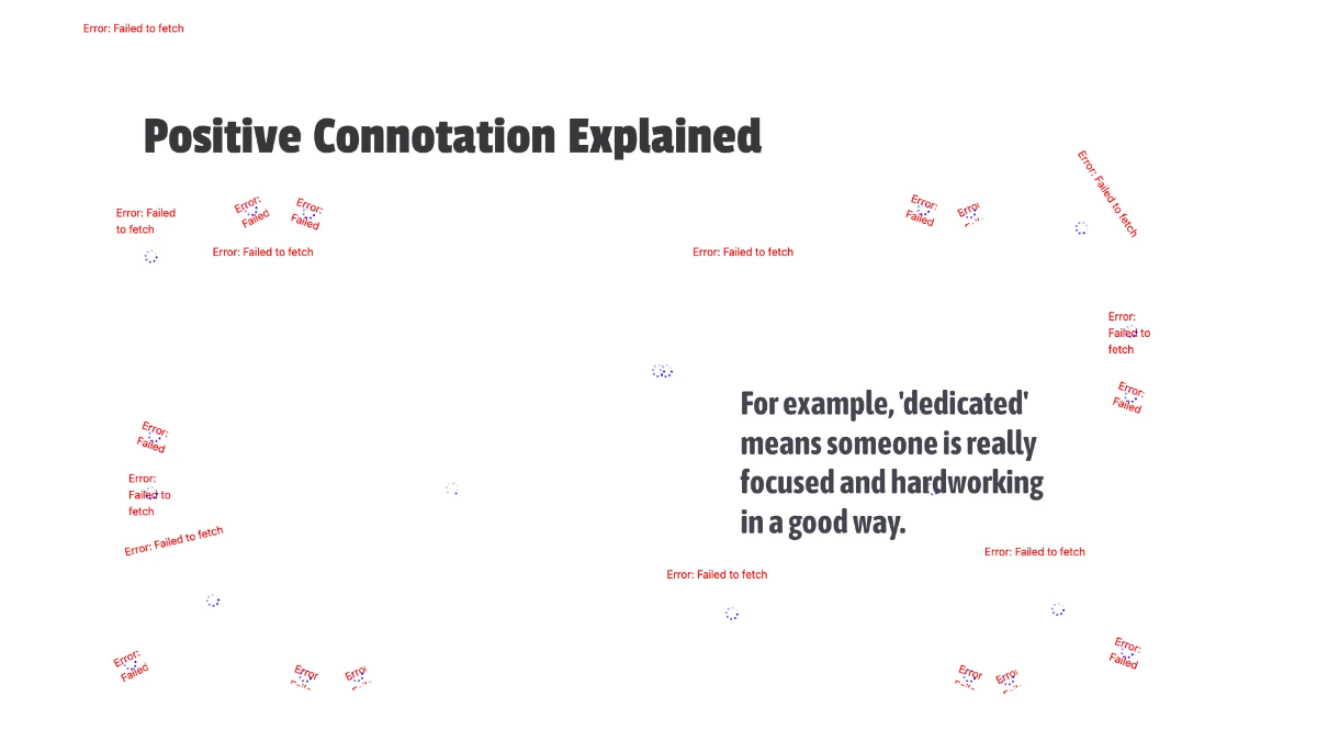 Free Positive and Negative Connotation Template to Edit Online