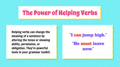 Free Main Verbs and Helping Verbs to Edit Online