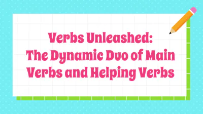 Free Main Verbs and Helping Verbs to Edit Online