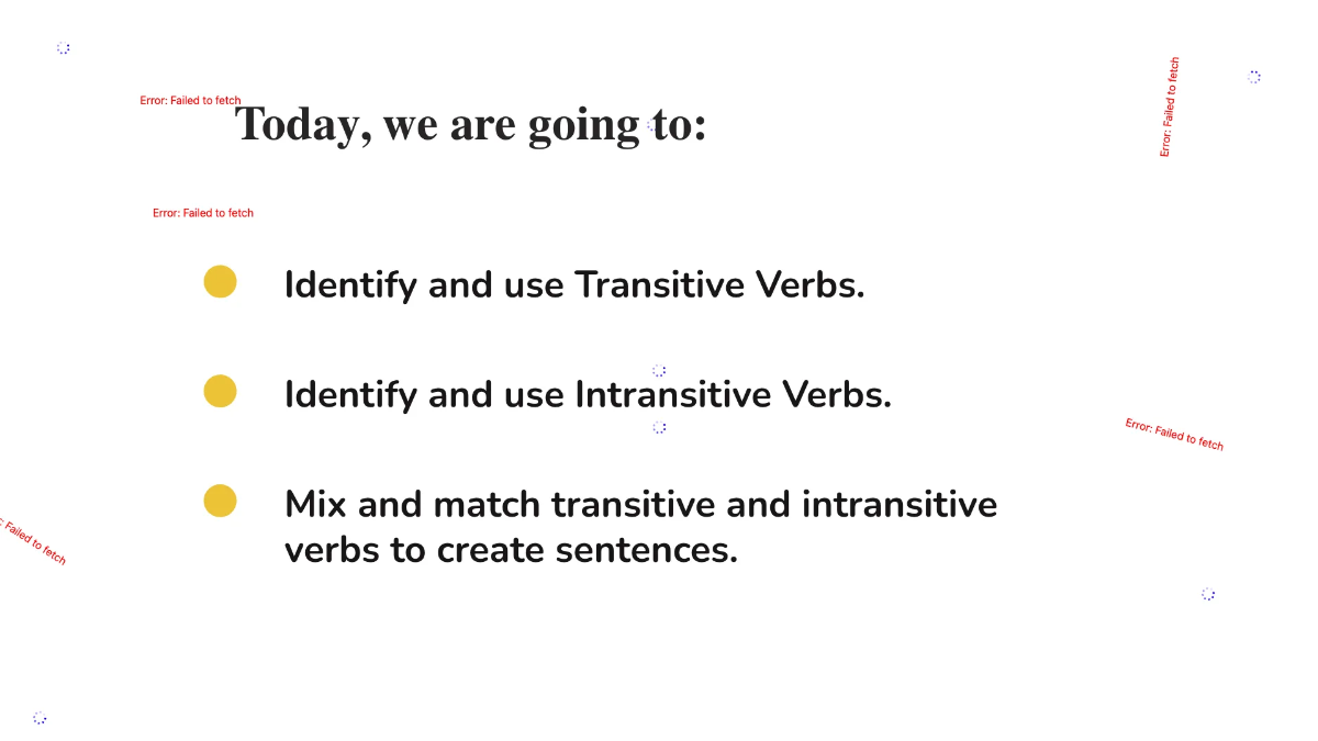 Free Transitive and Intransitive Verbs Template to Edit Online