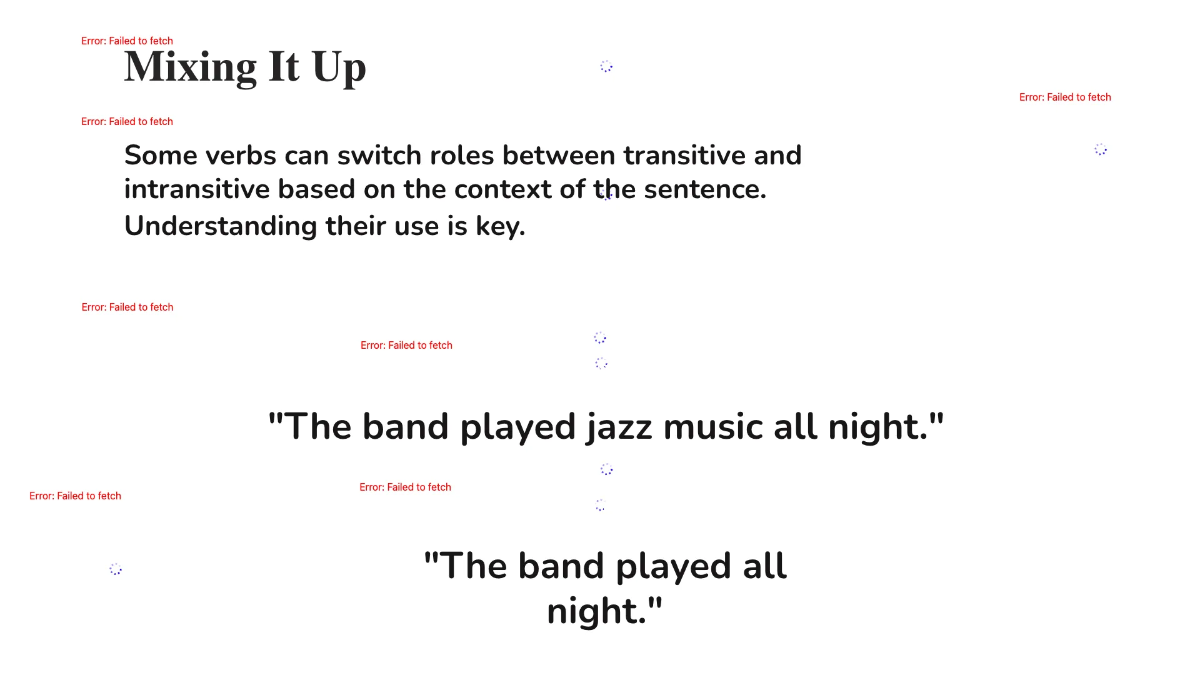 Free Transitive and Intransitive Verbs Template to Edit Online
