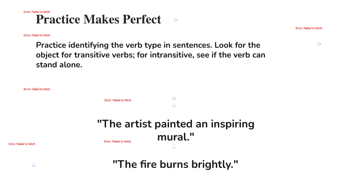 Free Transitive and Intransitive Verbs Template to Edit Online