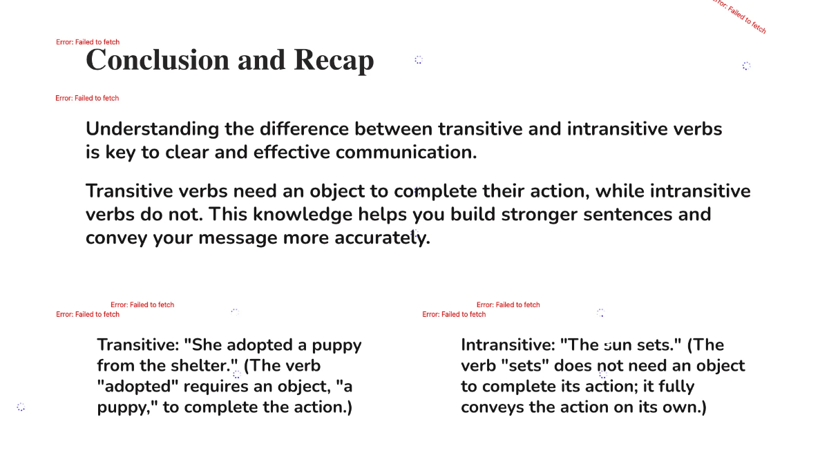 Free Transitive and Intransitive Verbs Template to Edit Online