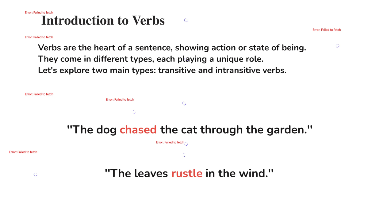Free Transitive and Intransitive Verbs Template to Edit Online