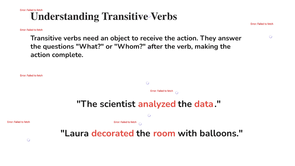 Free Transitive and Intransitive Verbs Template to Edit Online