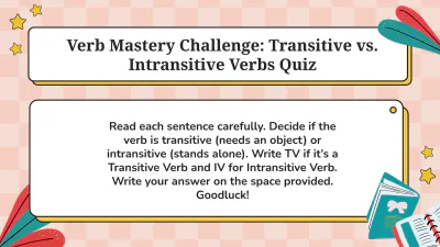 Free Transitive and Intransitive Verbs to Edit Online