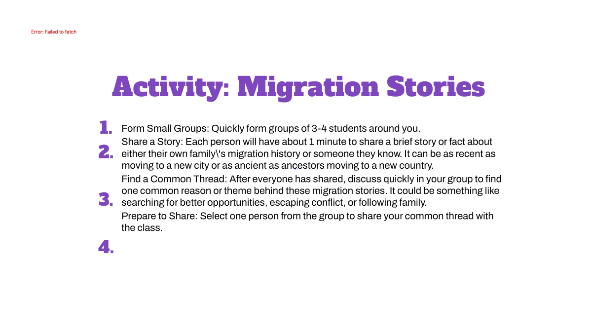 Free Population and Migration Template to Edit Online