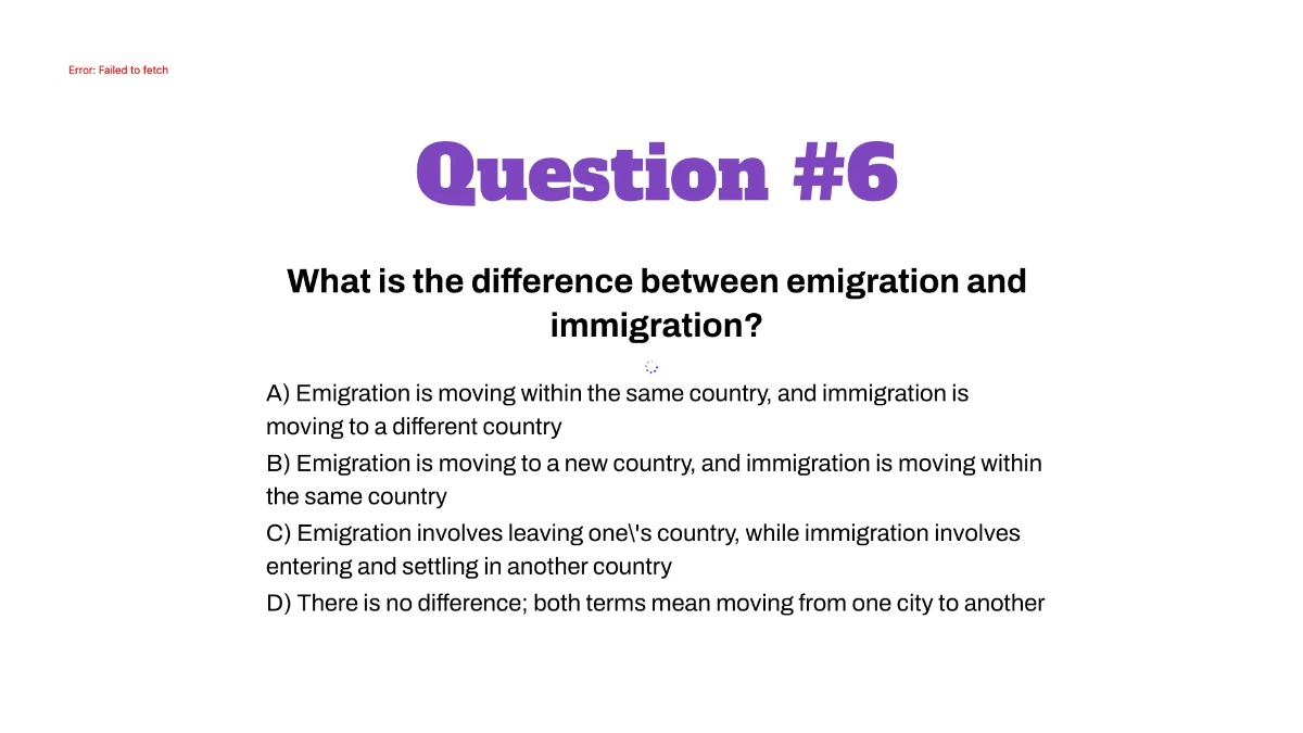 Free Population and Migration Template to Edit Online