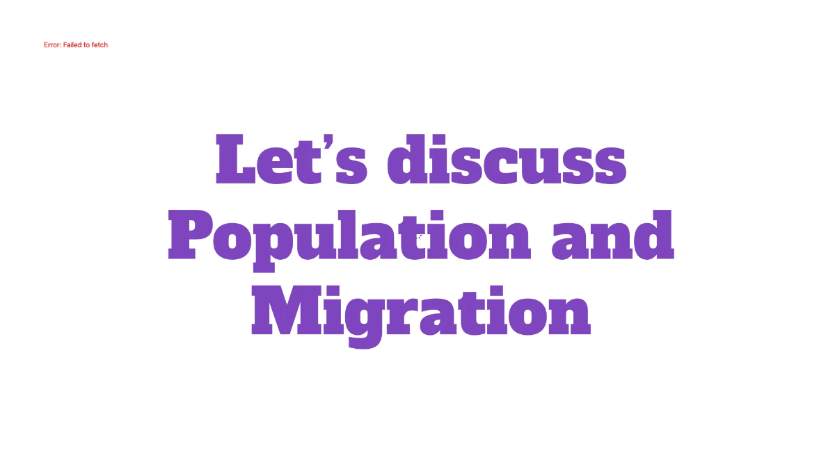 Free Population and Migration Template to Edit Online